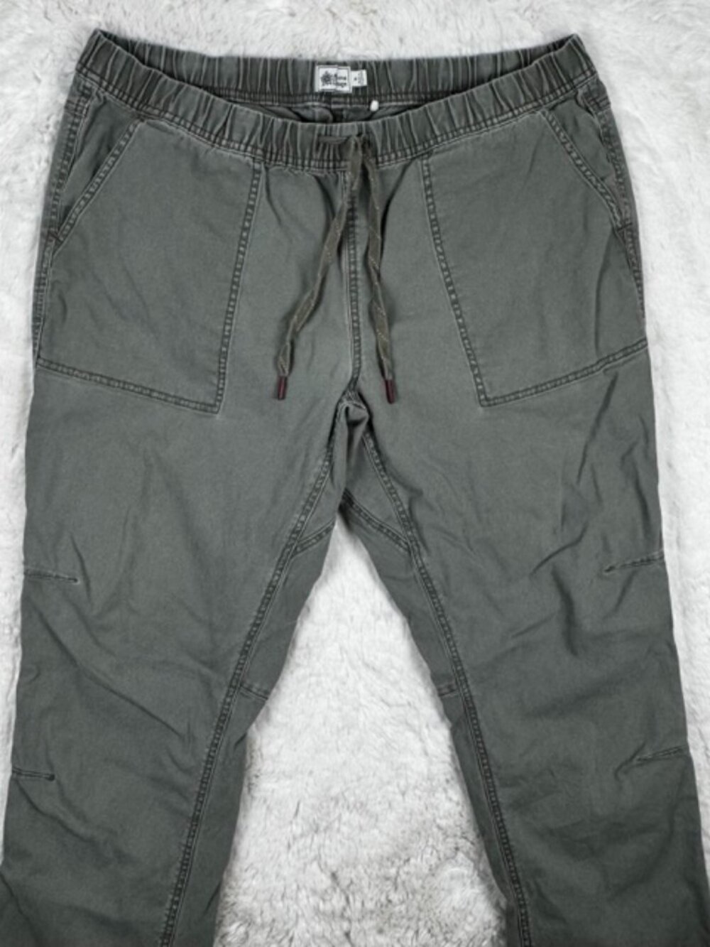 Alpine Design Womens Hiking Pants Green Drawstring Size XL Organic Cotton